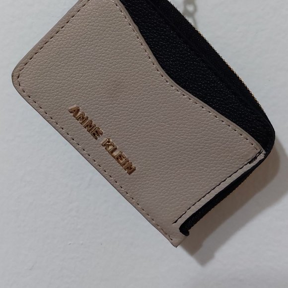 Anne Klein Thin Wallet Coin Purse Super Thin Convenient Keychain Ring - Picture 2 of 9